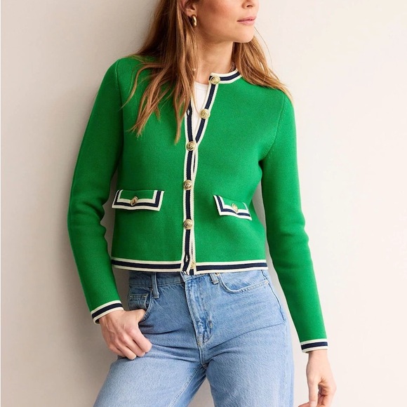 Green Button-Up Cardigan - Picture 3 of 4